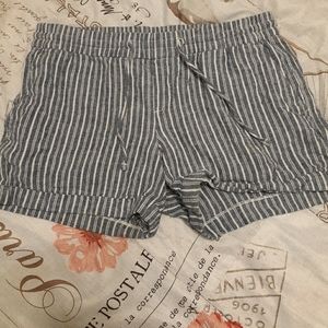 White striped shorts